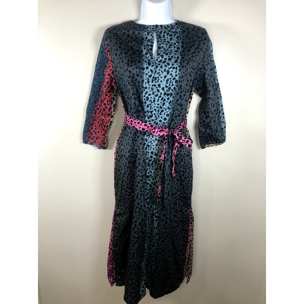 Anthropologie Vilagallo Women's Dress Size 38 Leopard Print